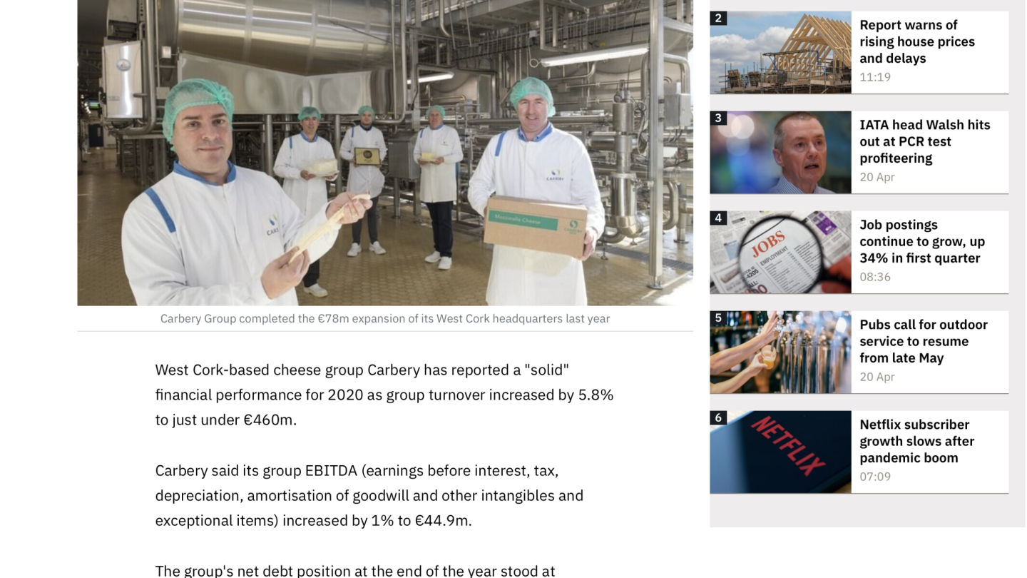 Carbery Group RTE