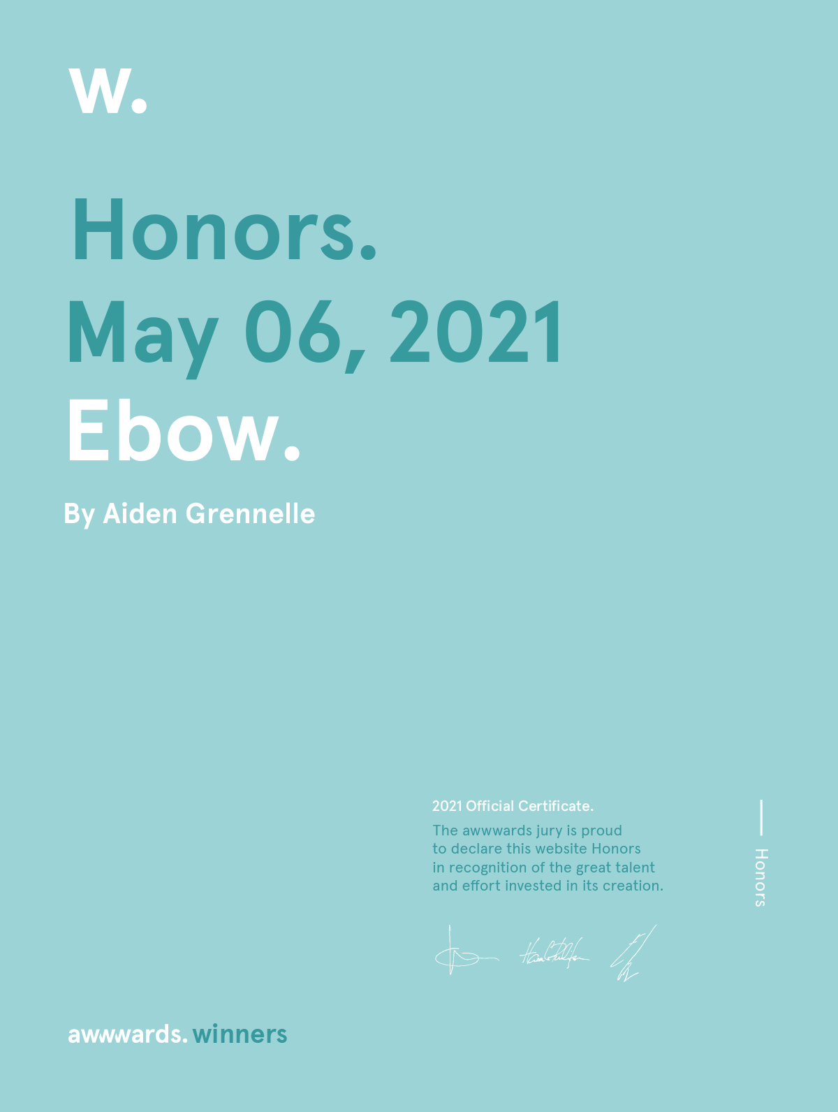 Honors Award