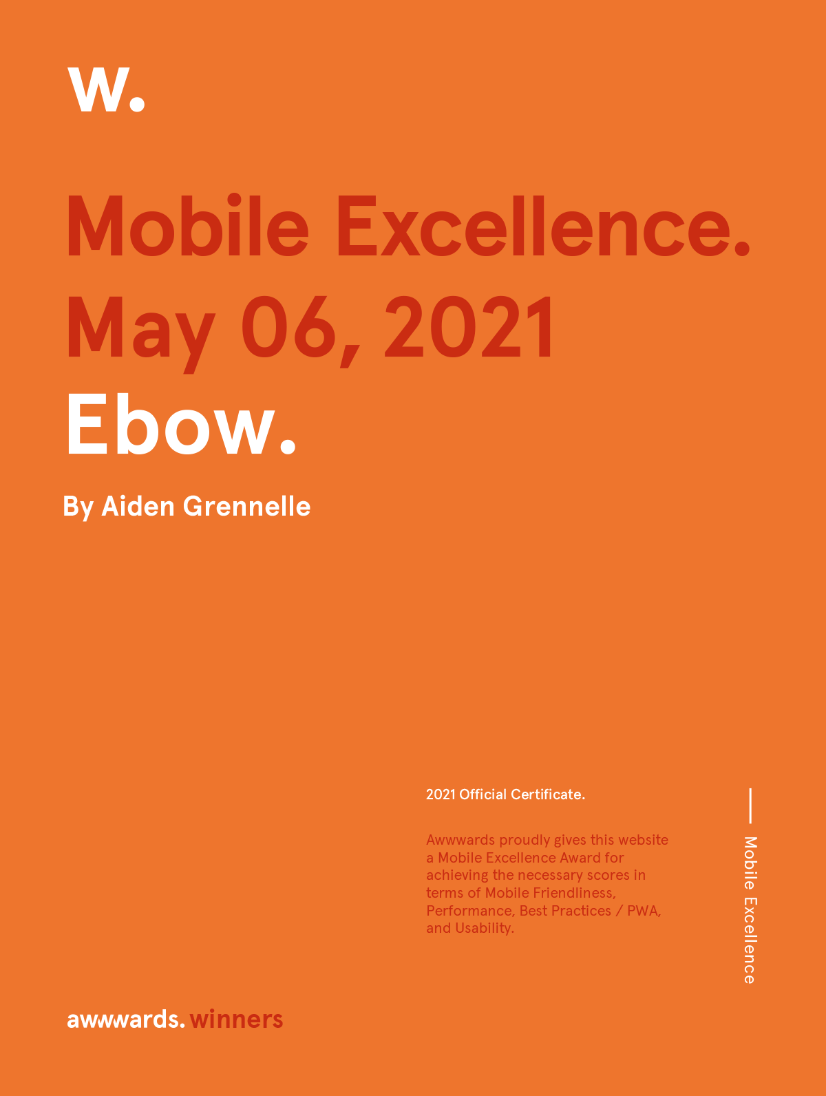 Mobile Excellence Award