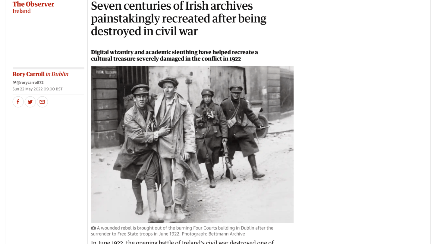 Virtual Record Treasury of Ireland