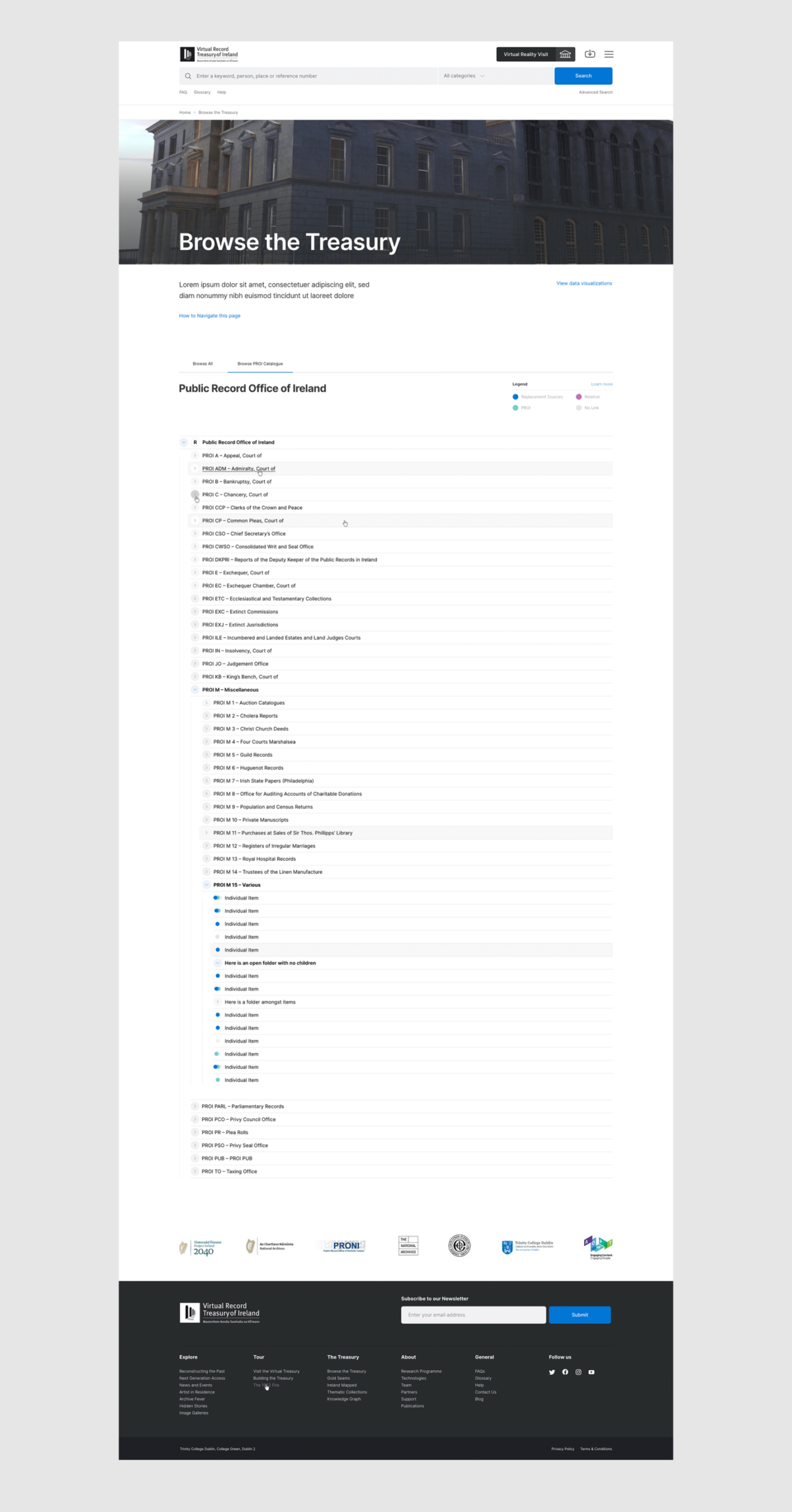 Virtual Record Treasury of Ireland