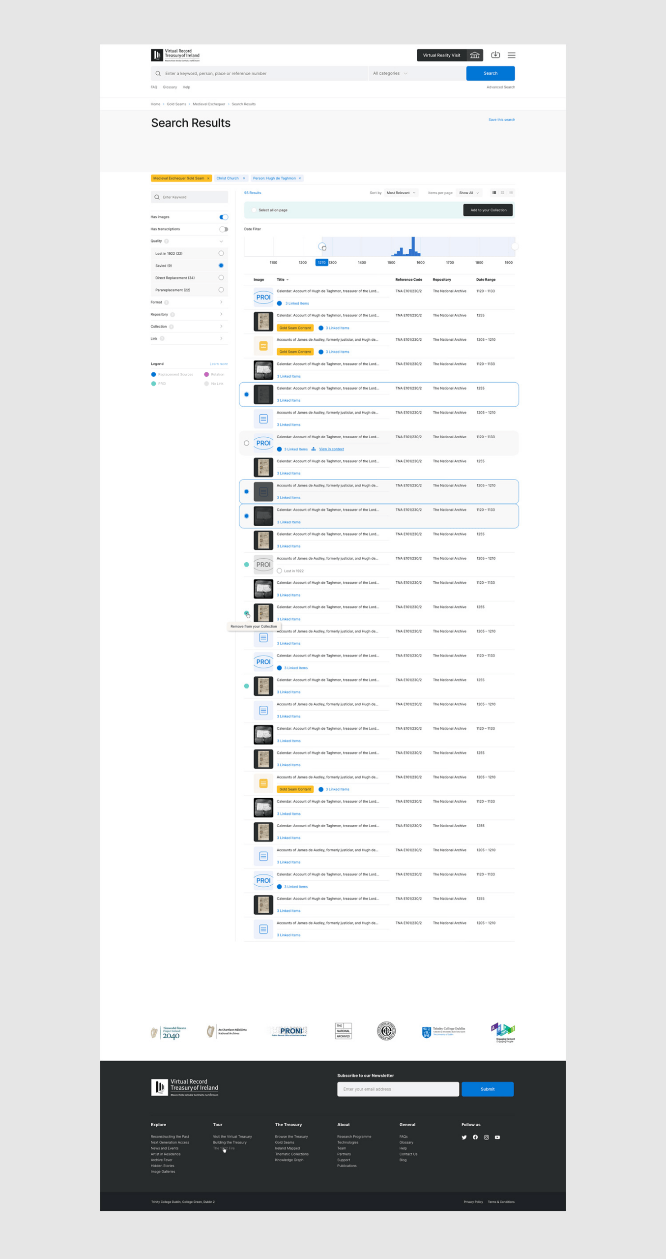 Virtual Record Treasury of Ireland