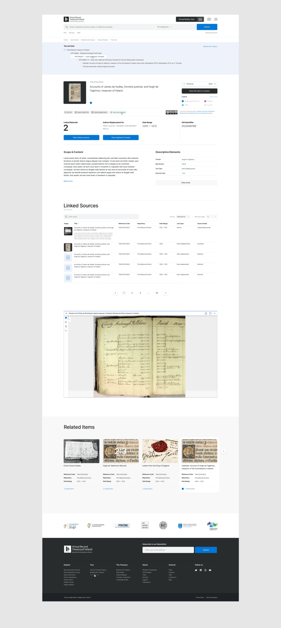 Virtual Record Treasury of Ireland