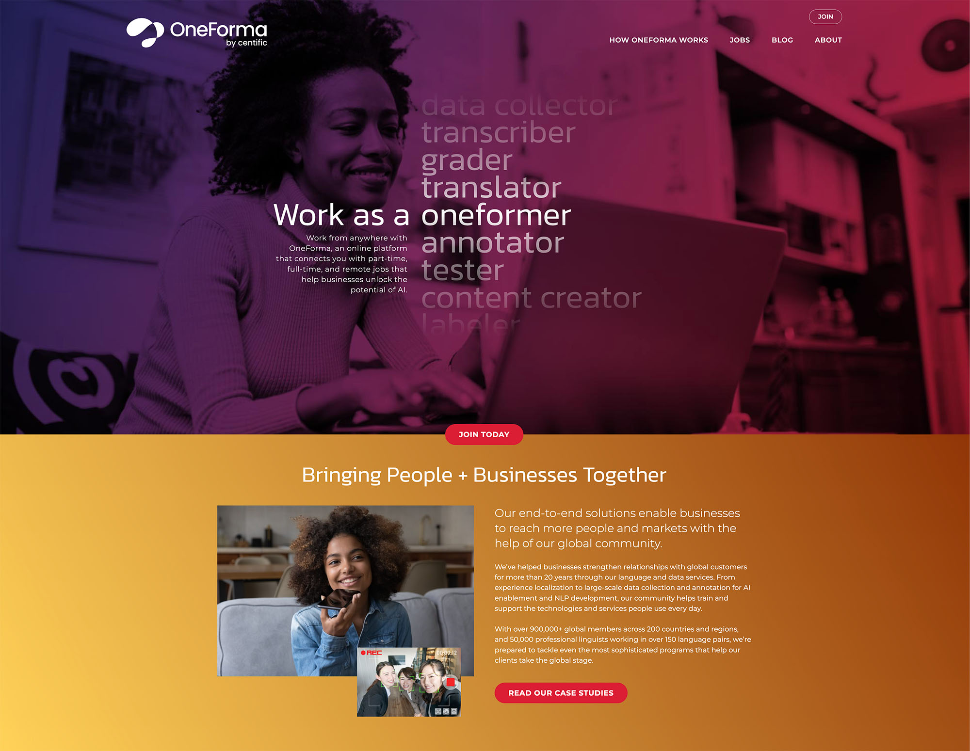 OneForma Web Design by Ebow The Digital Agency