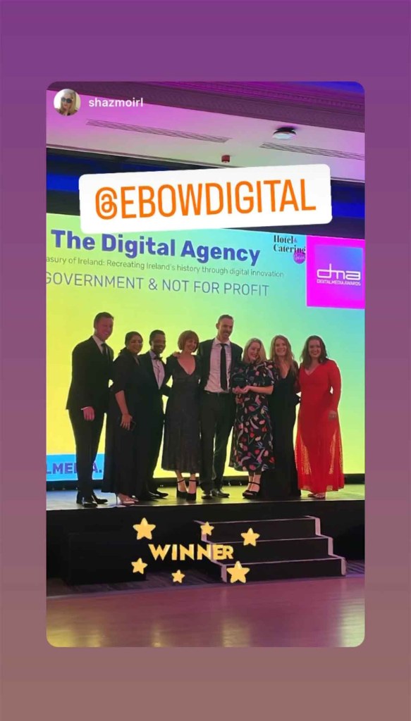 Ebow The Digital Agency at the DMA Awards 2023