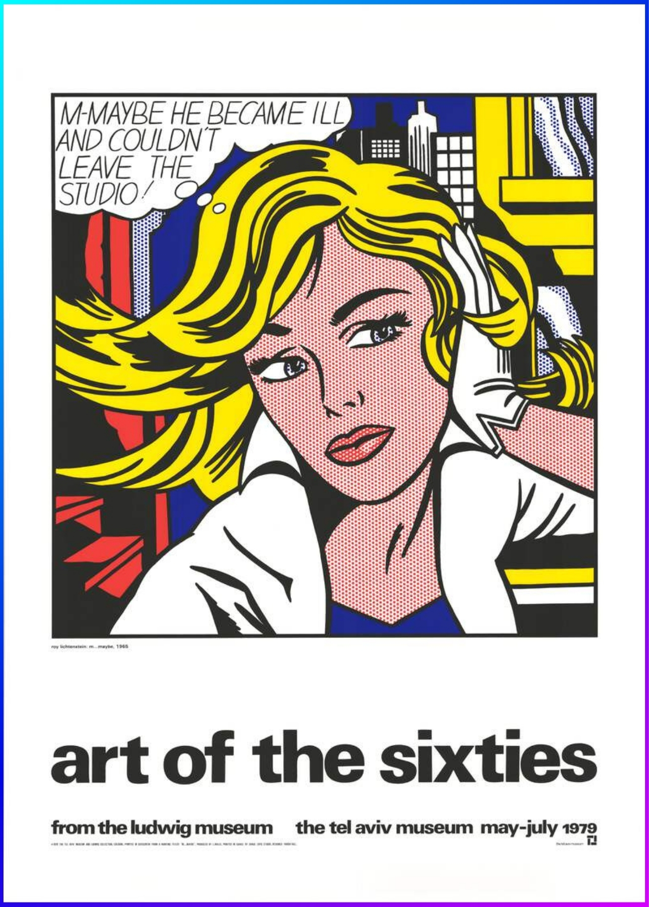 Image of the Roy Lichtenstein poster M-Maybe