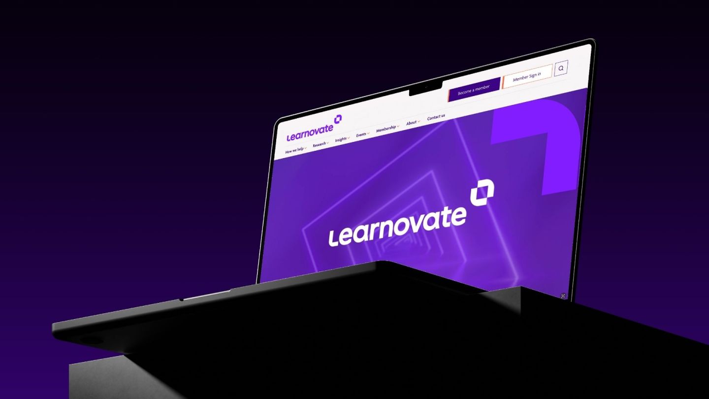 Picture of laptop with Web Design For Learnovate