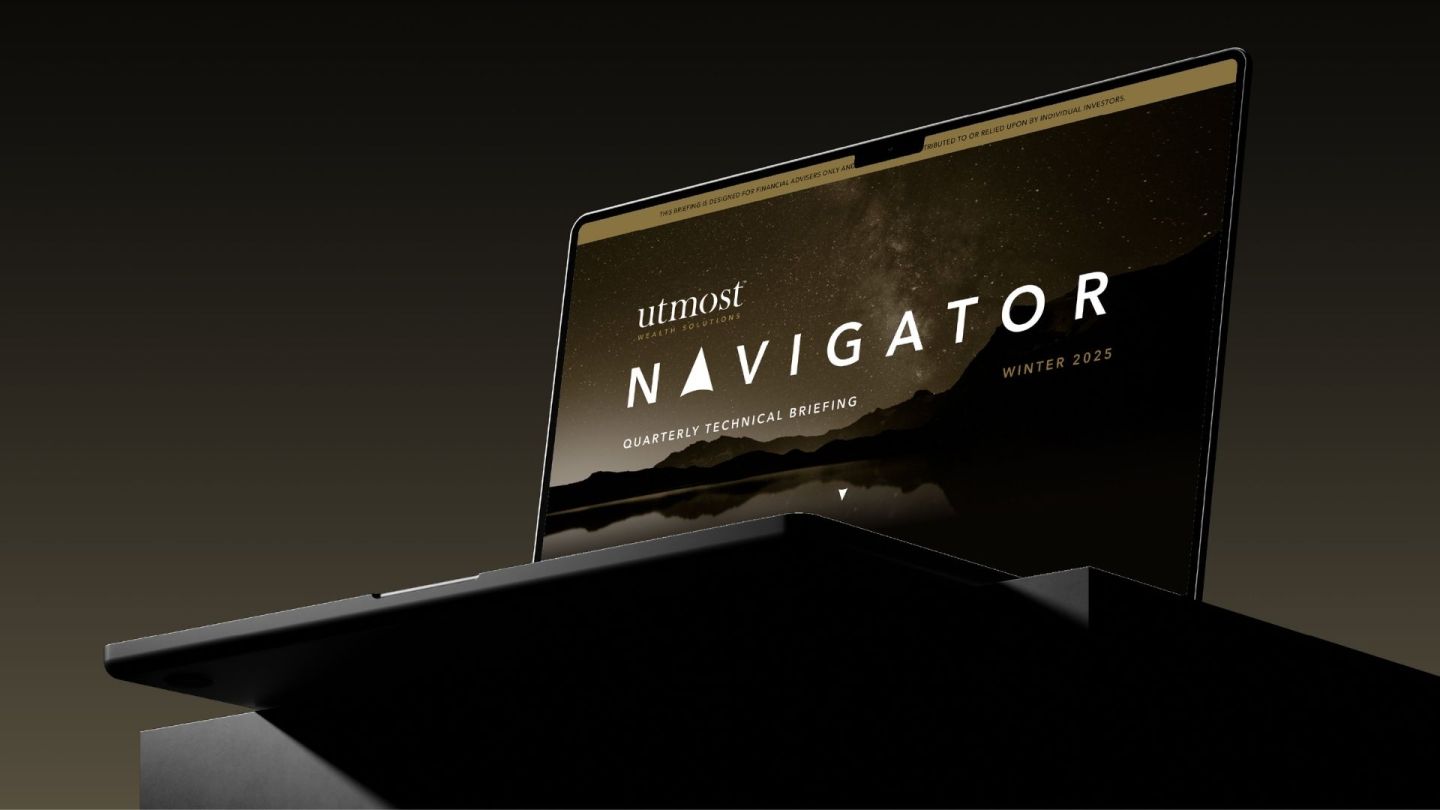 Laptop with Web Design for Utmost Navigator