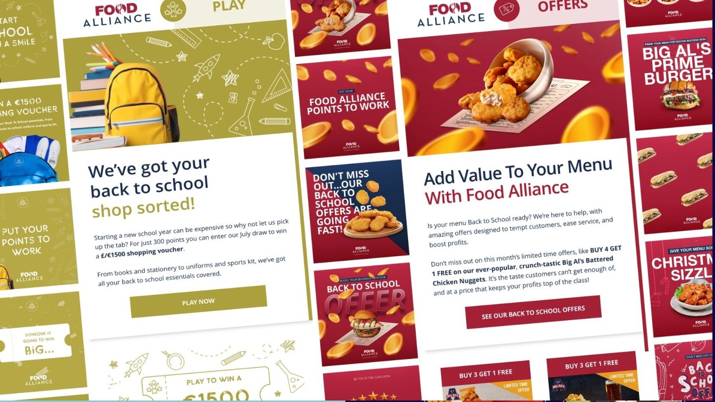 Picture of email marketing for Kepak foodservices